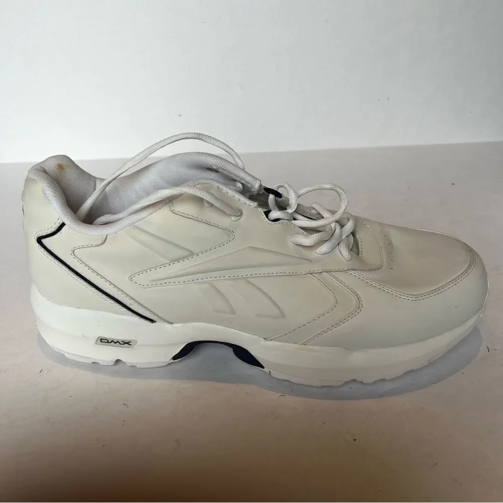 Reebok DMX Men's Sneakers Cream/Navy trim Size 13 XWide 4E Leather Upper
